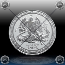 1oz ISLE OF MAN 2016 "ANGEL" UNC